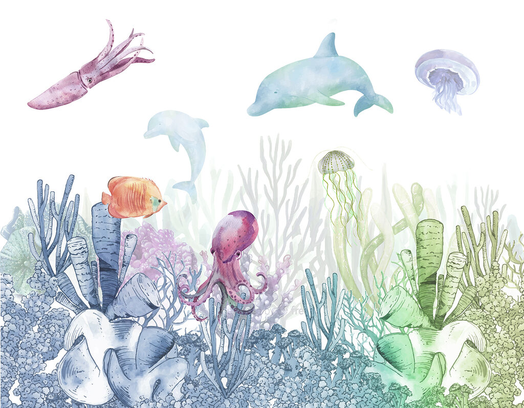 Amici sott’acqua — design completo