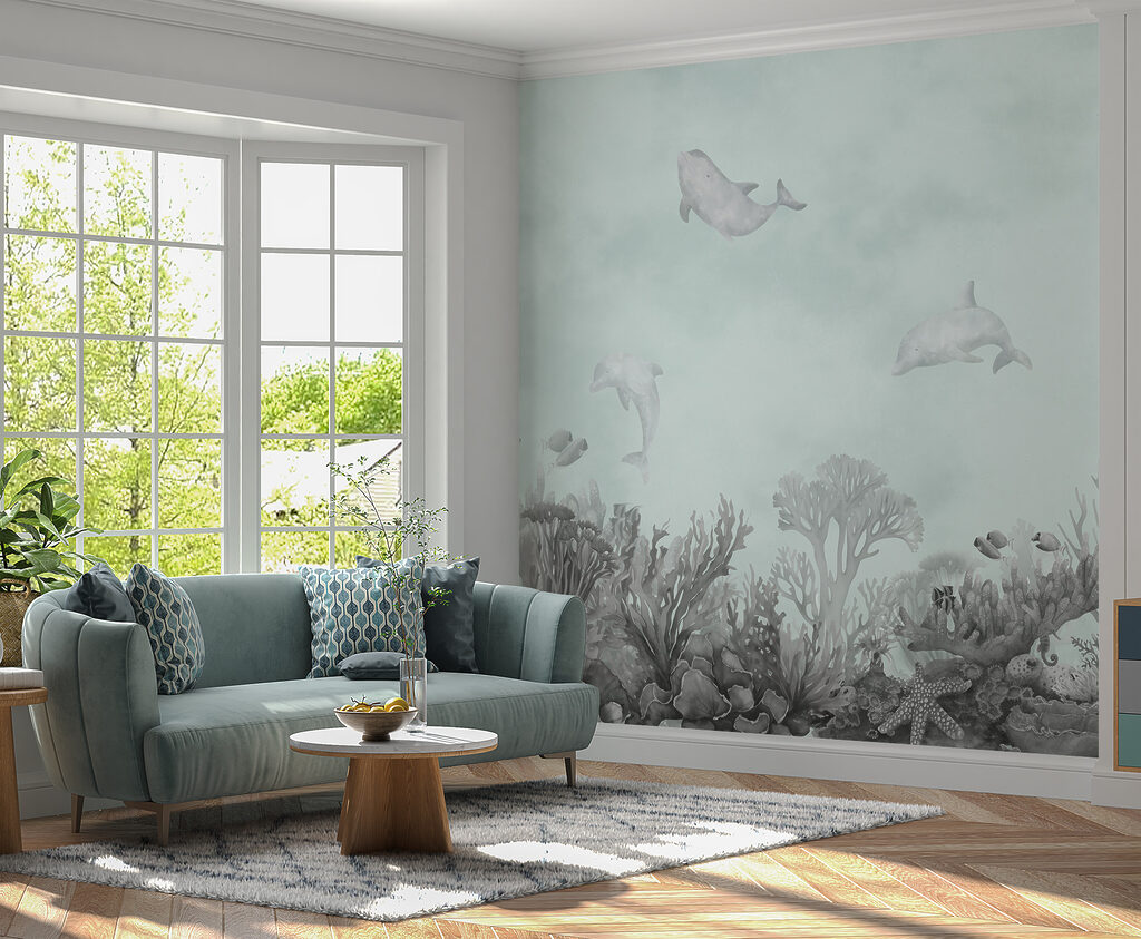 Delfini sopra i coralli — ambiente 3