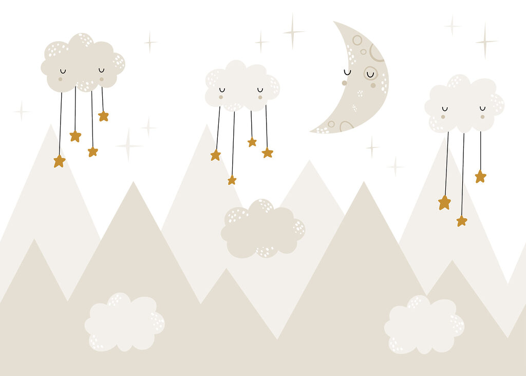 Luna sopra monti chiari — design completo