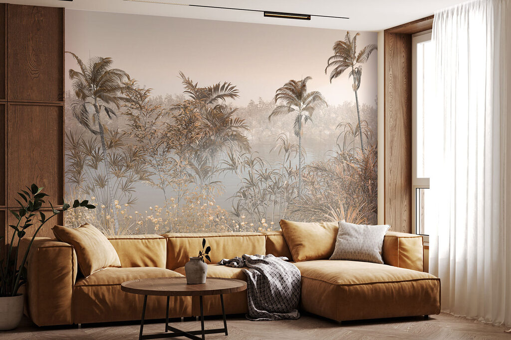 Palme nella nebbia calda — ambiente 4