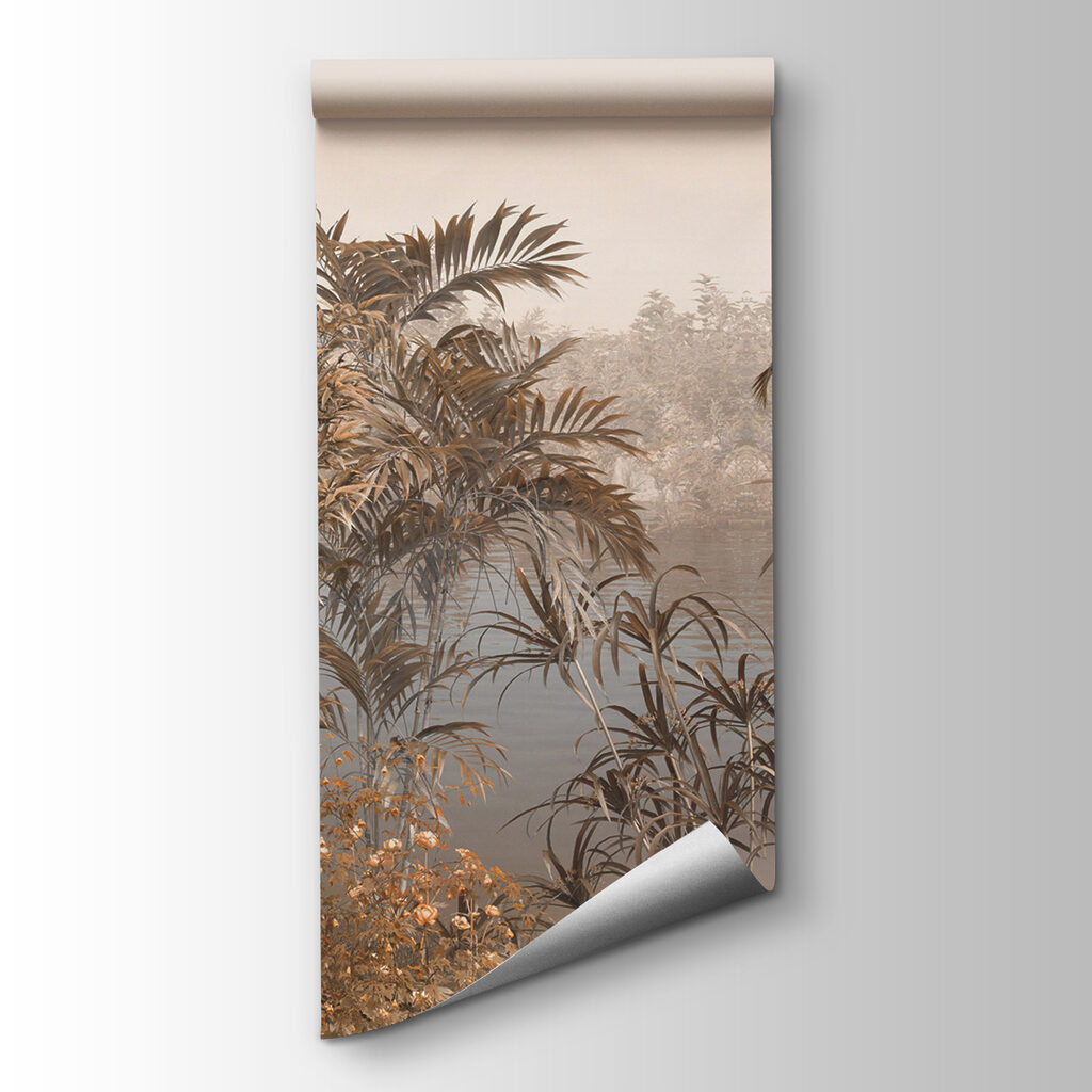 Palme nella nebbia calda — vista del prodotto