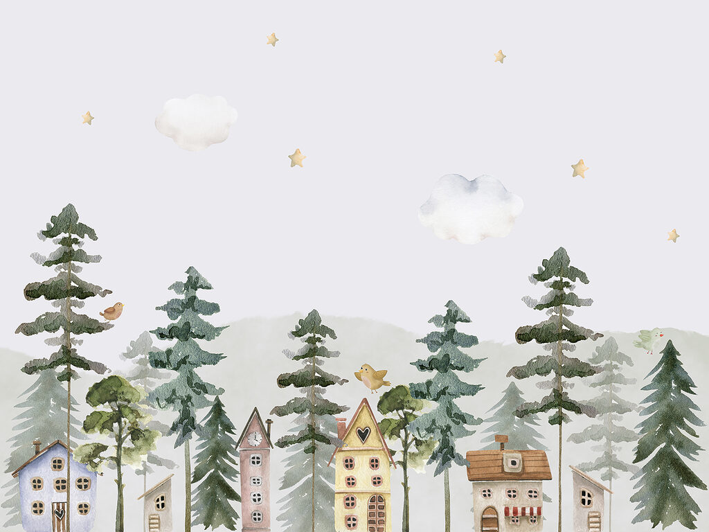 Casette tra i pini — design completo