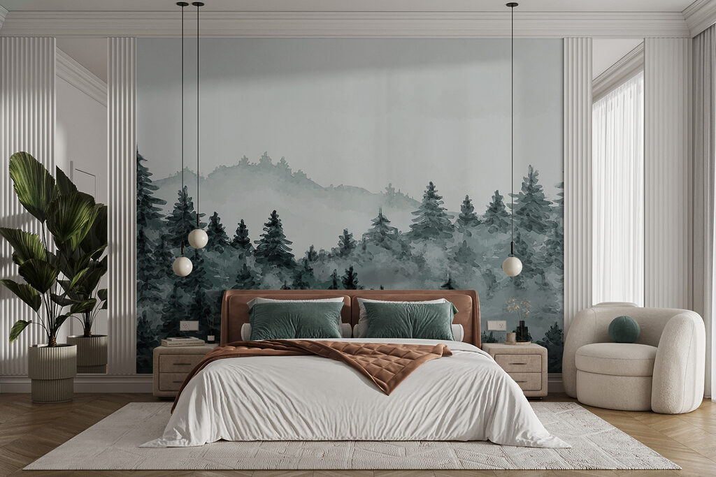 Pini nella foschia — ambiente 6