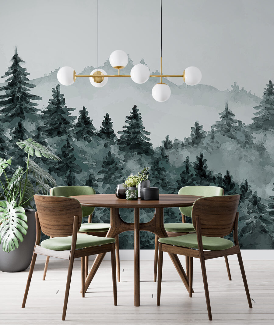 Pini nella foschia — ambiente 3