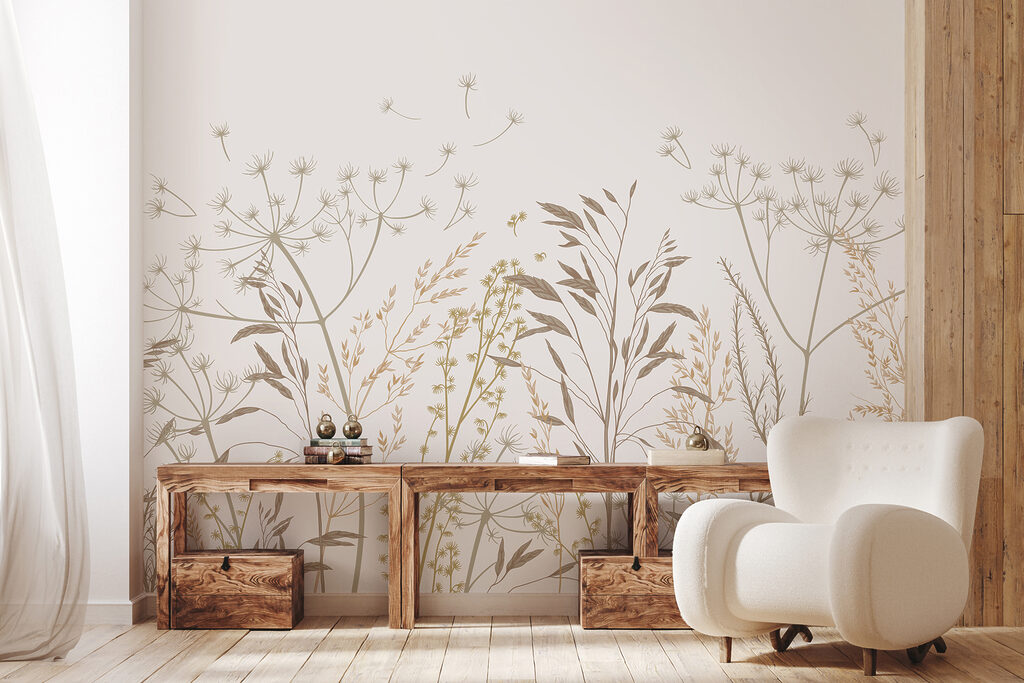 Steli sottili dal fondo — ambiente 1