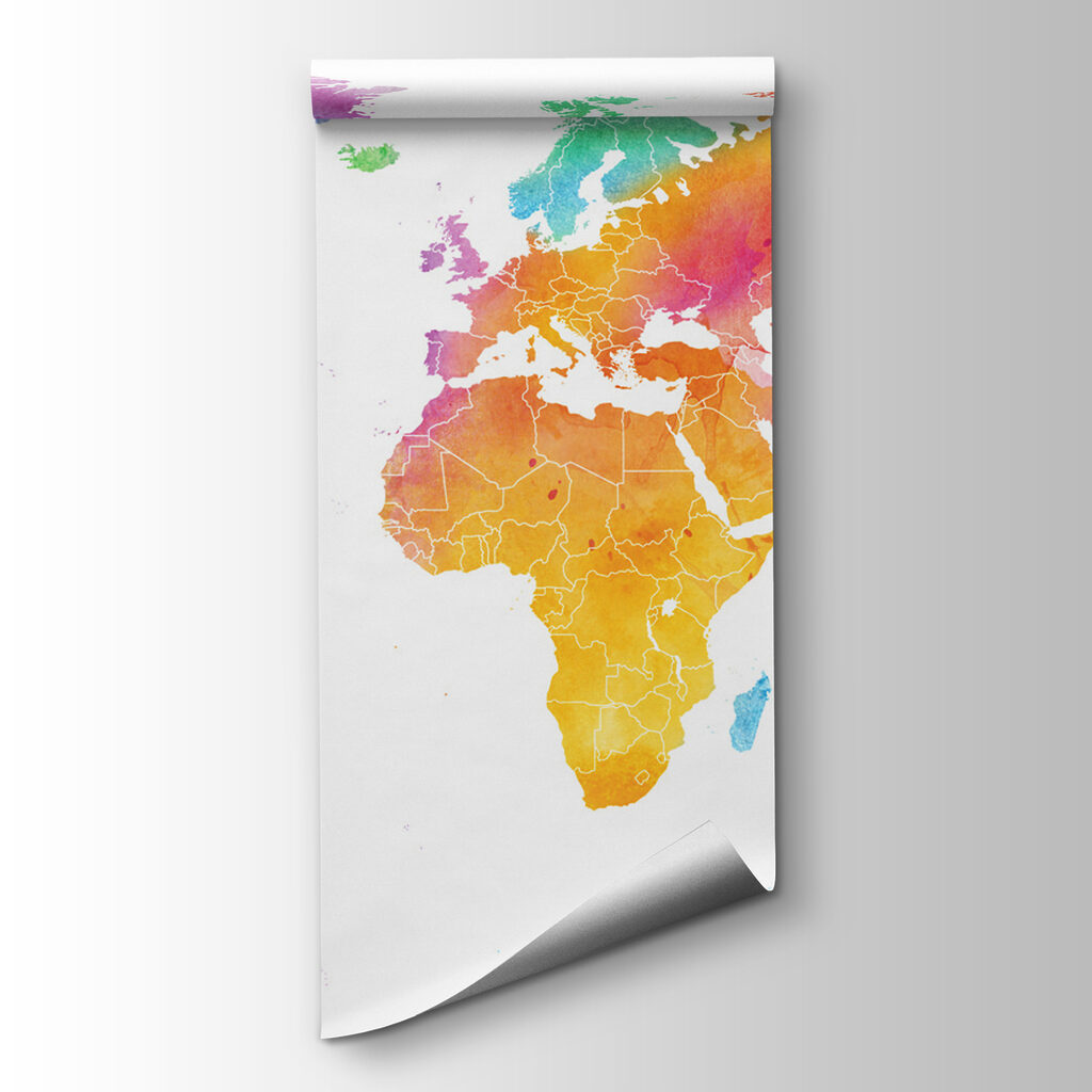 Mappa acquerello arcobaleno — vista del prodotto