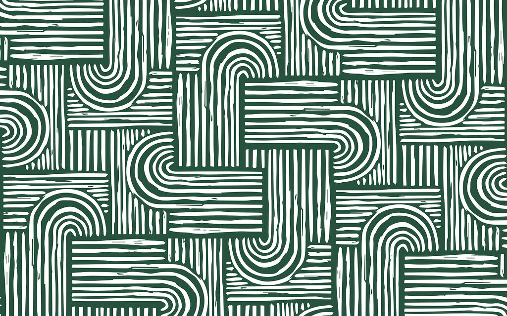 Meandri di linee sottili — design completo