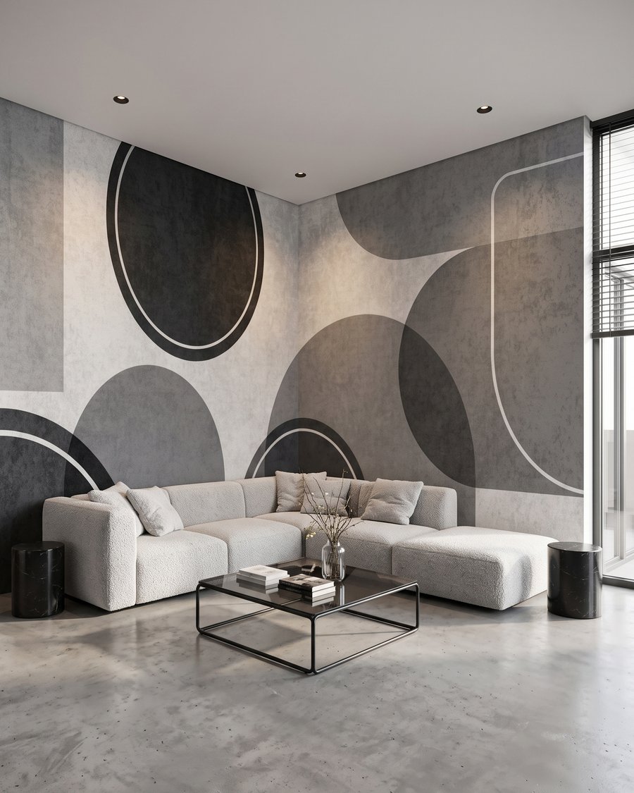 Forme rotonde con contorni — ambiente 3