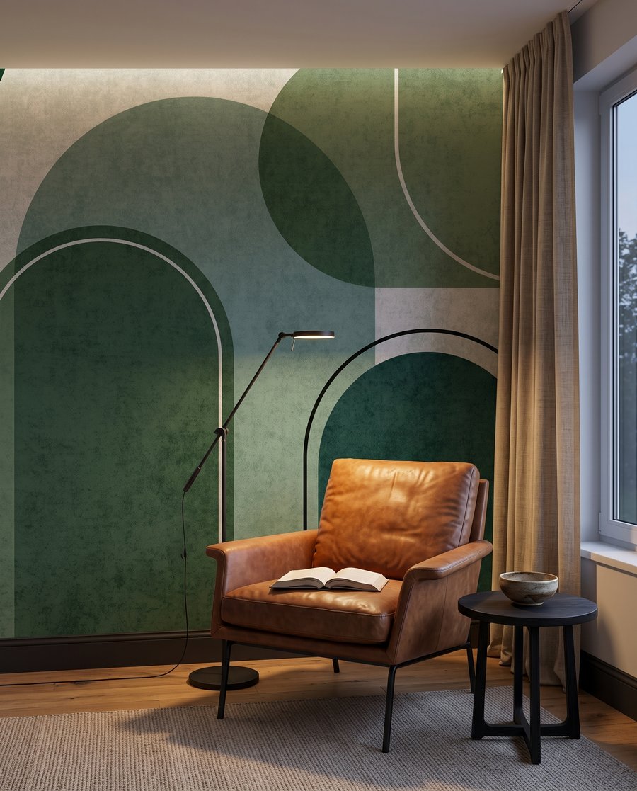 Forme rotonde con contorni — ambiente 3