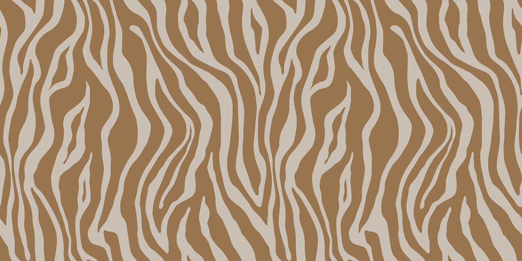 Zebra in ocra calda — design completo