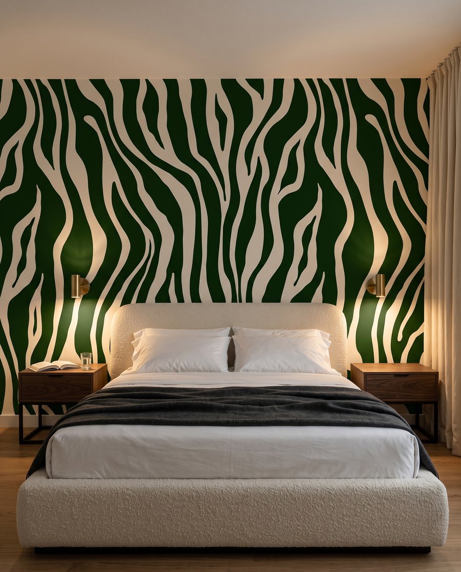 Zebra in ocra calda — ambiente 2