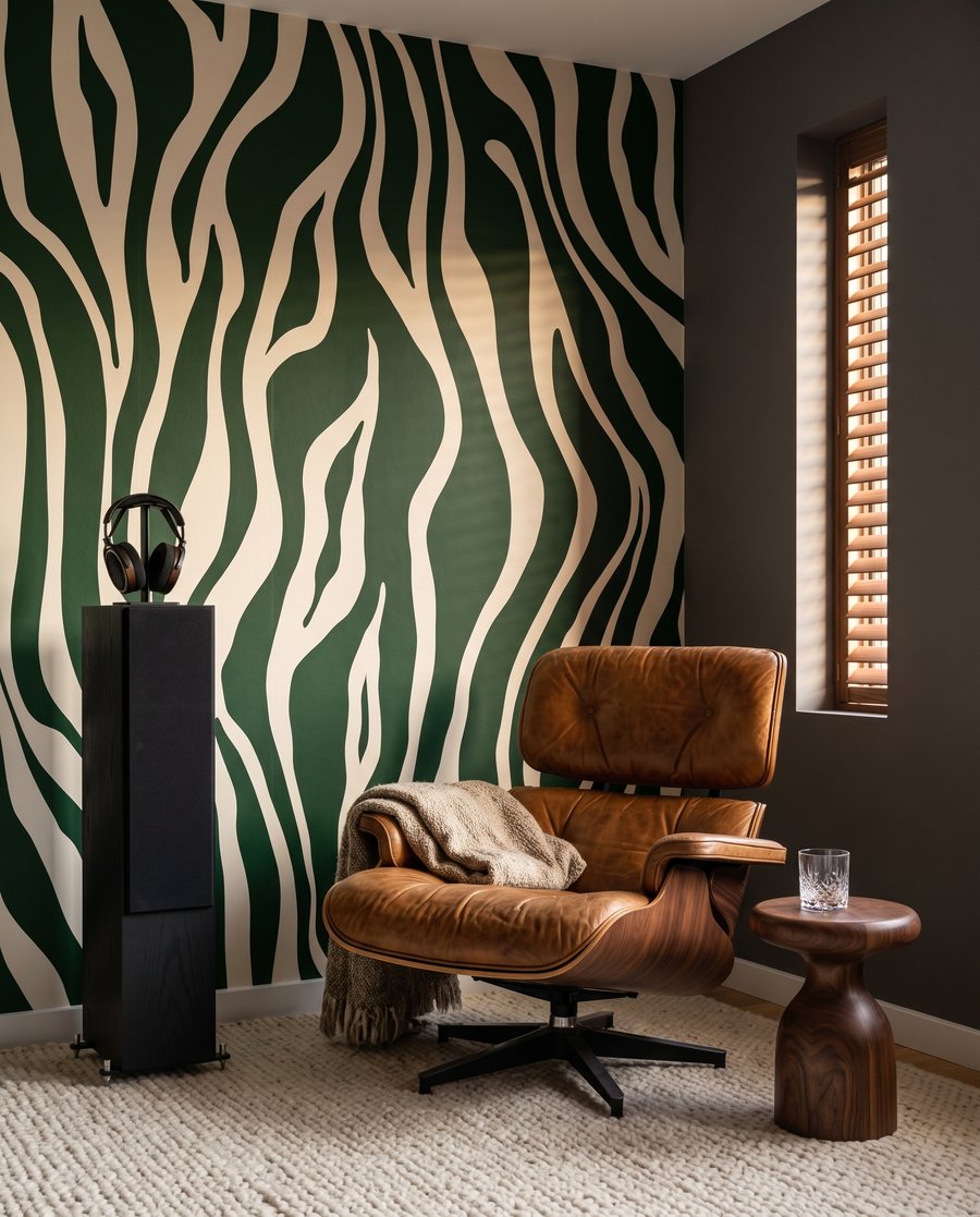 Zebra in ocra calda — ambiente 4