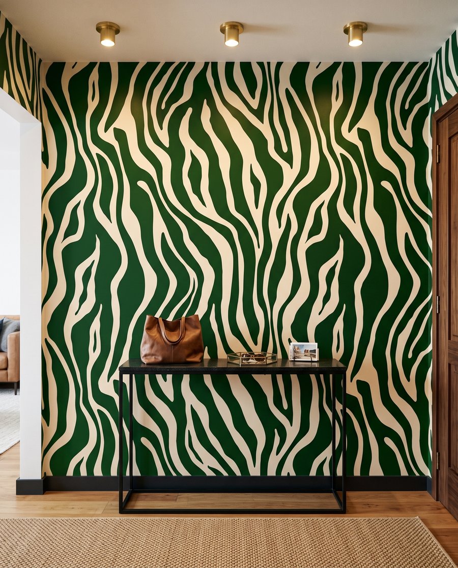 Zebra in ocra calda — ambiente 5