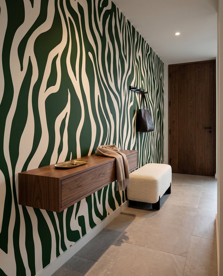 Zebra in ocra calda — ambiente 6