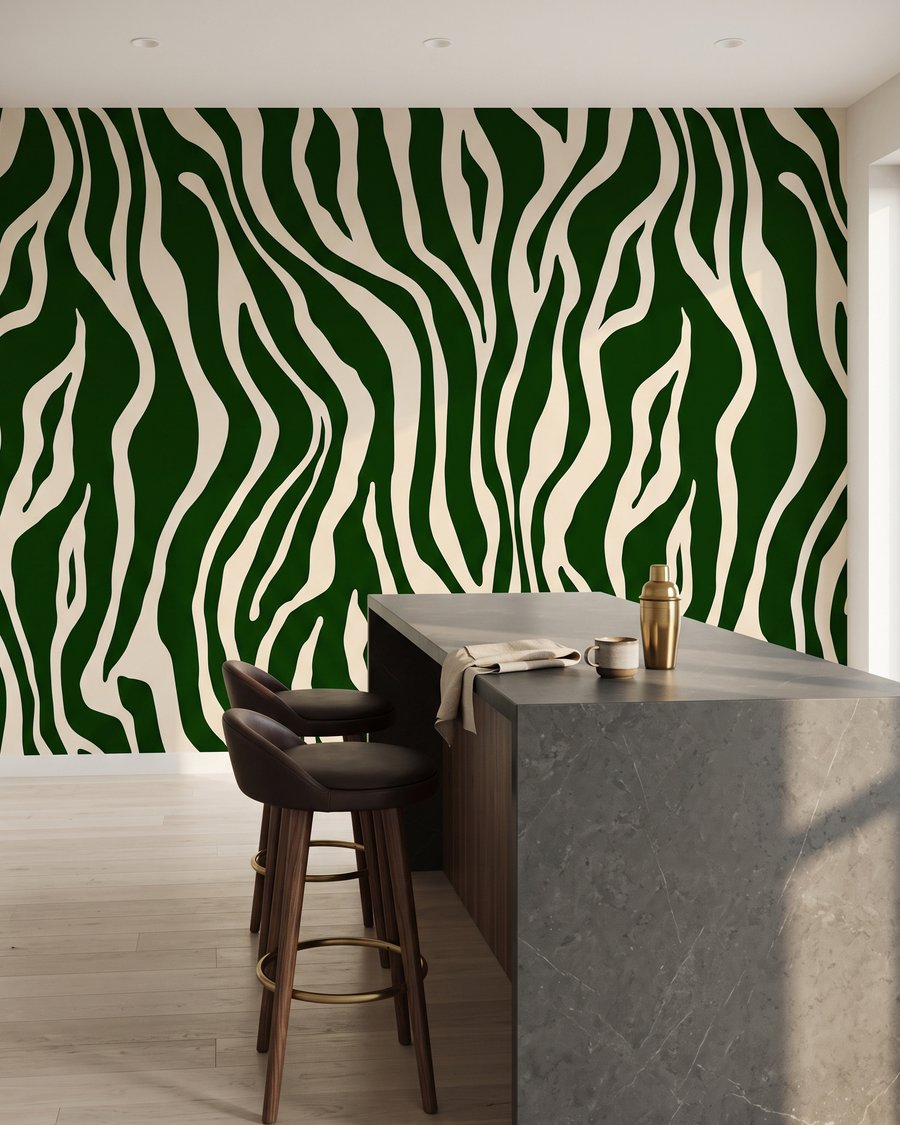 Zebra in ocra calda — ambiente 7