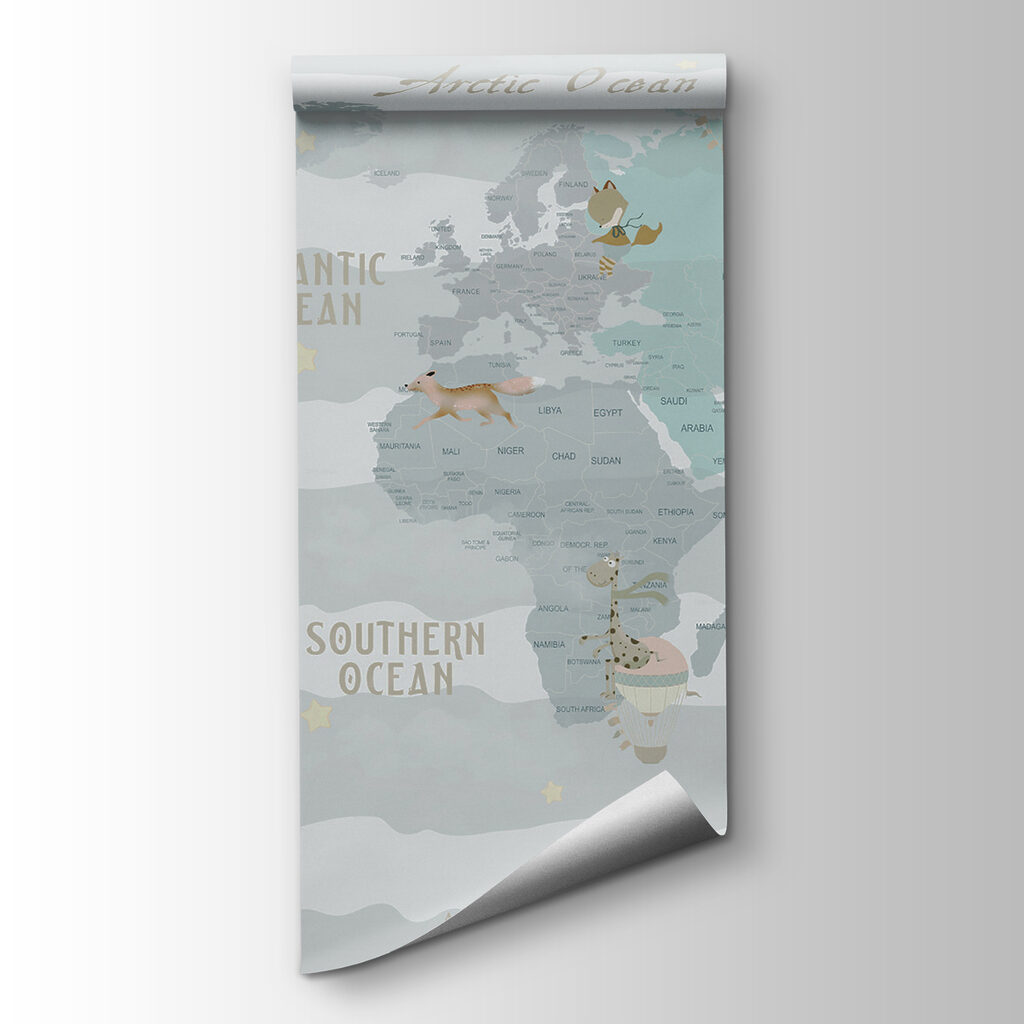 Mappa su fasce pastello — vista del prodotto