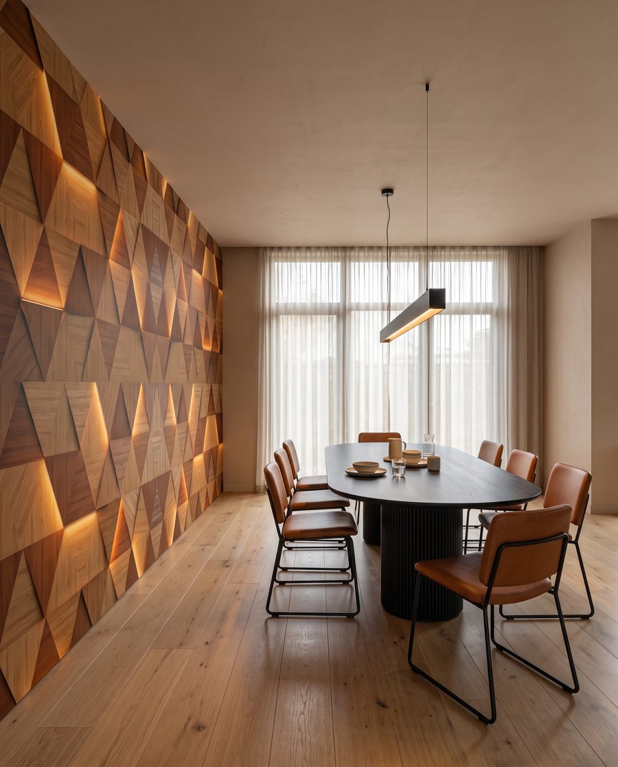 Triangoli di luce ambrata — ambiente 5