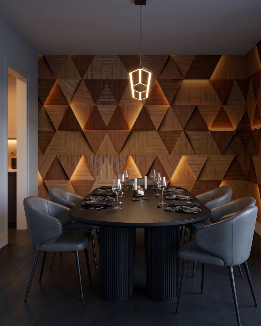 Triangoli di luce ambrata — ambiente 6