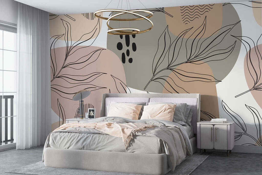 Foglie su forme morbide — ambiente 2