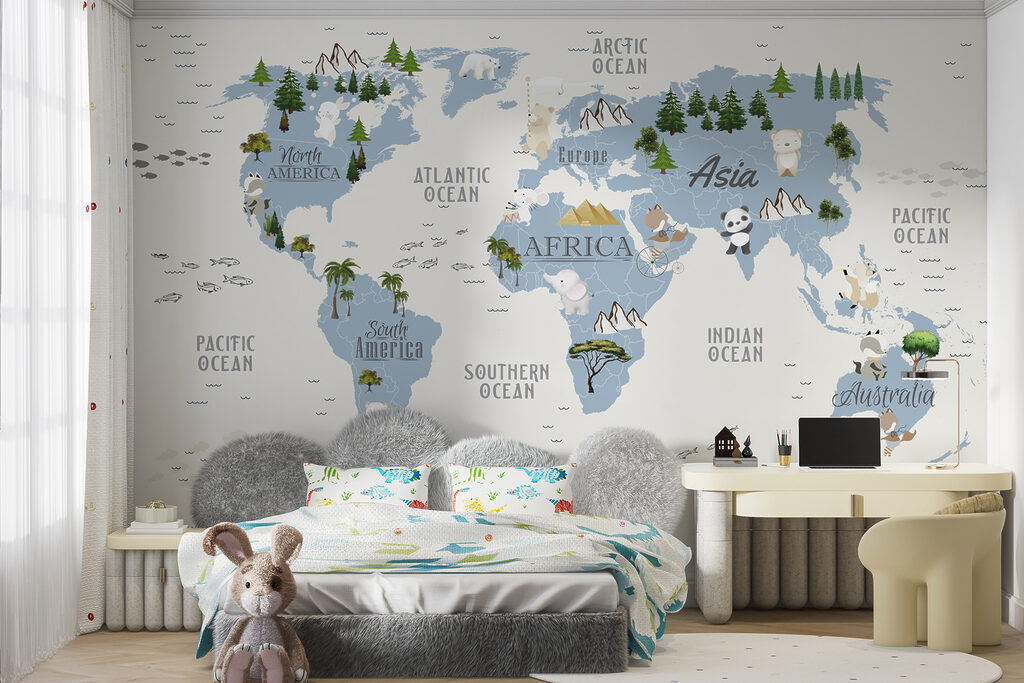 Mappa illustrata del mondo — ambiente 2