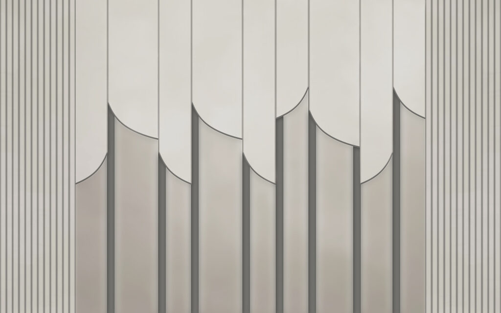 Pannelli scanalati con archi — design completo
