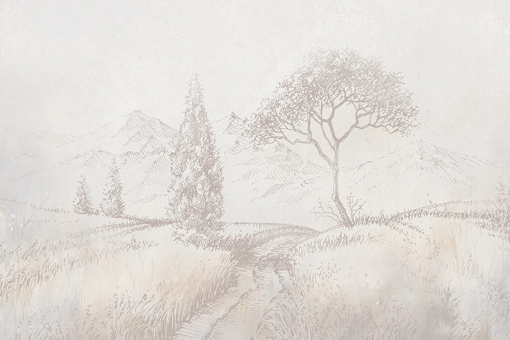 Sentiero tra gli alberi — design completo