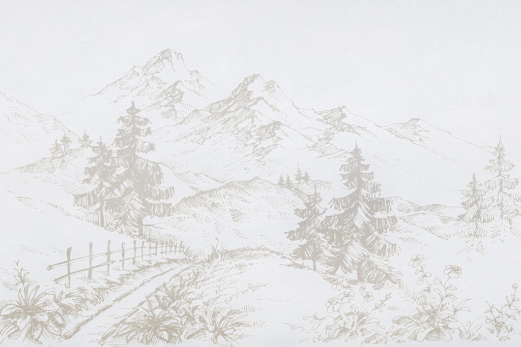 Sentiero di montagna — design completo