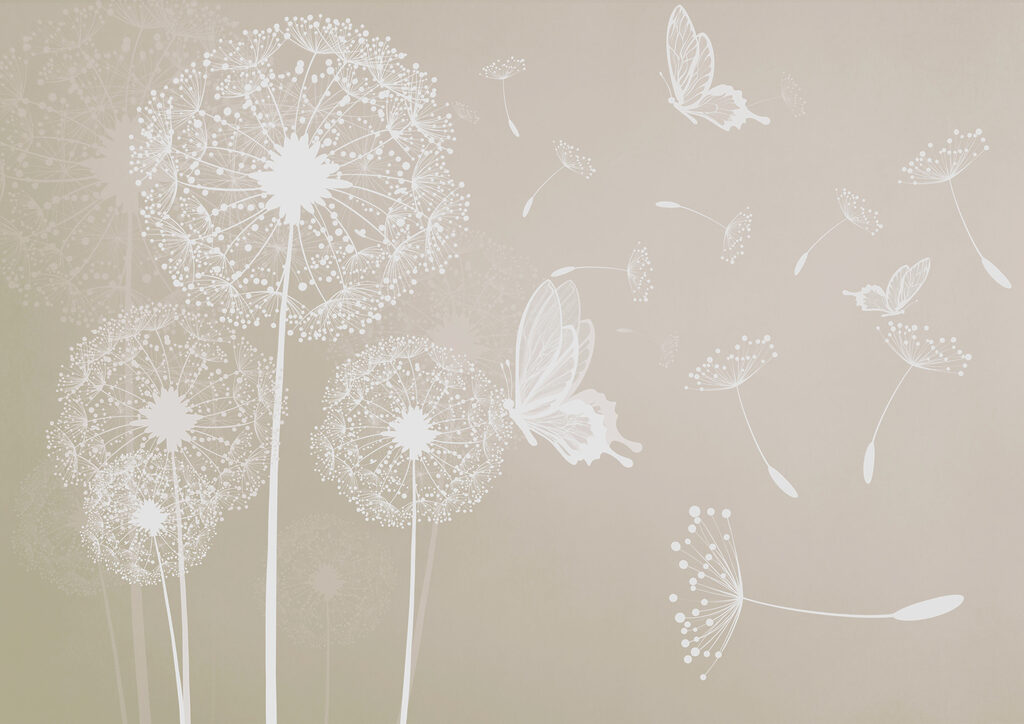 Farfalle tra i soffioni — design completo