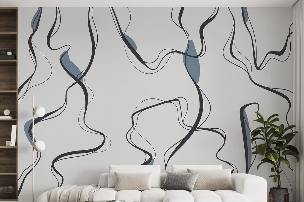 Strisce grigie verticali — ambiente 3