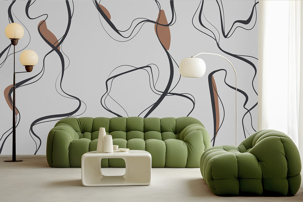 Strisce grigie verticali — ambiente 3