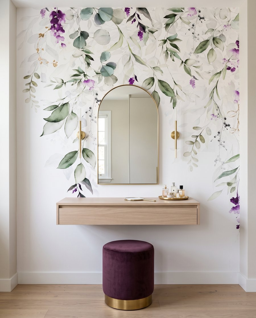 Fiorellini viola sui rami — ambiente 2