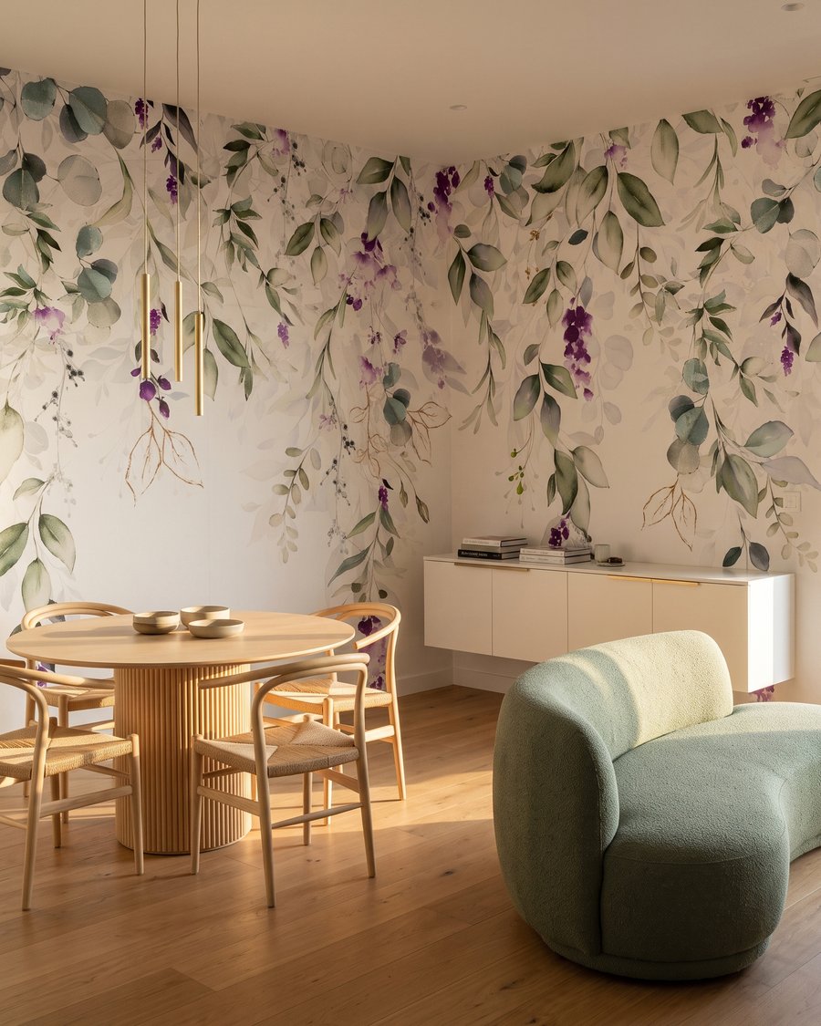 Fiorellini viola sui rami — ambiente 6