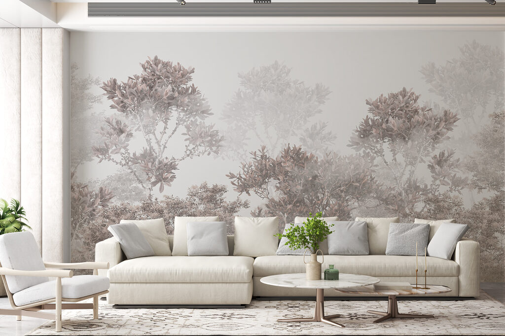 Chiome emergenti dalla foschia — ambiente 3