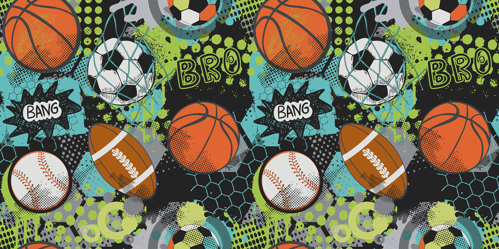 Palloni sportivi colorati — design completo