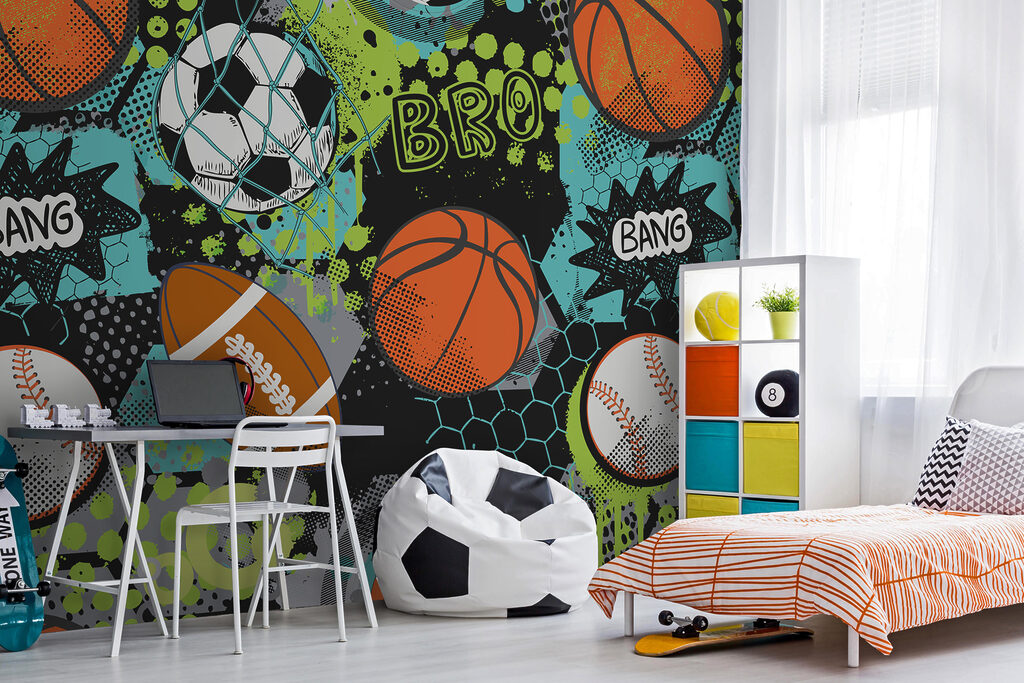 Palloni sportivi colorati — ambiente 3