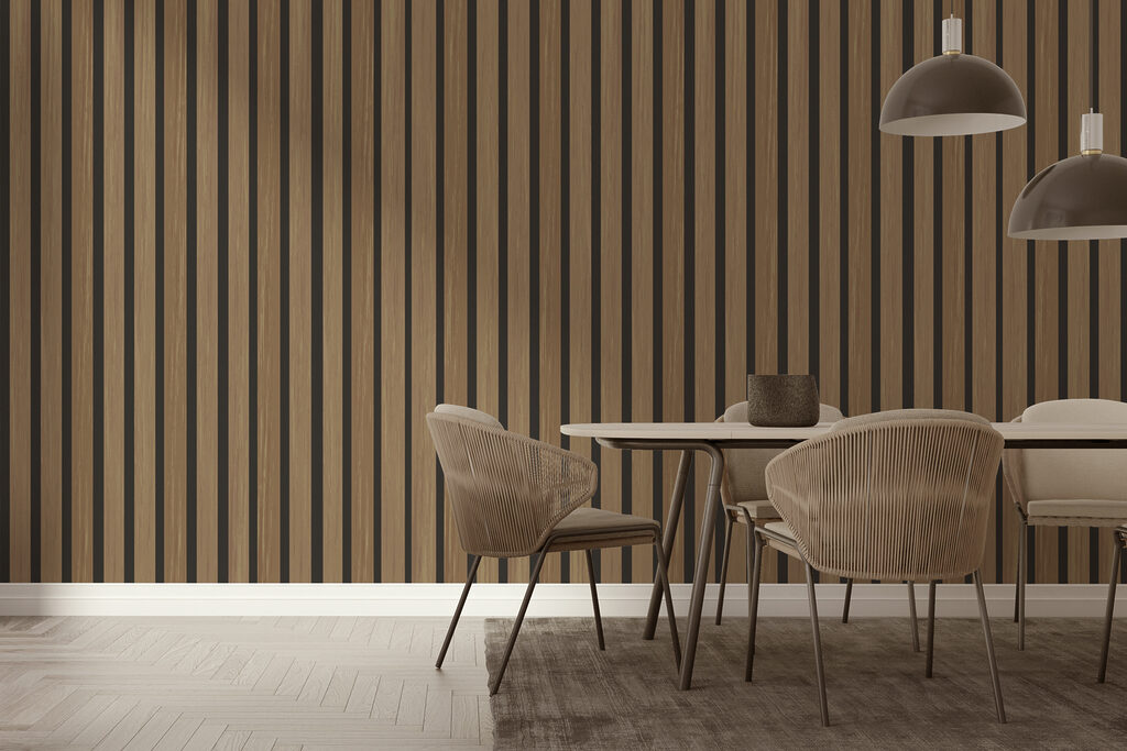 Listelli marrone miele — ambiente 2