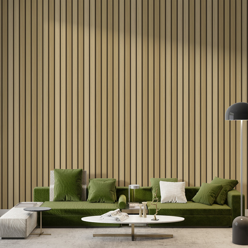 Listelli dorati in fila — ambiente 1