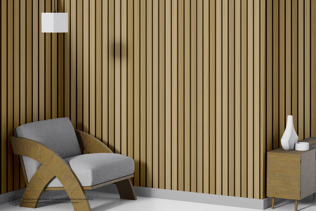 Listelli dorati in fila — ambiente 2