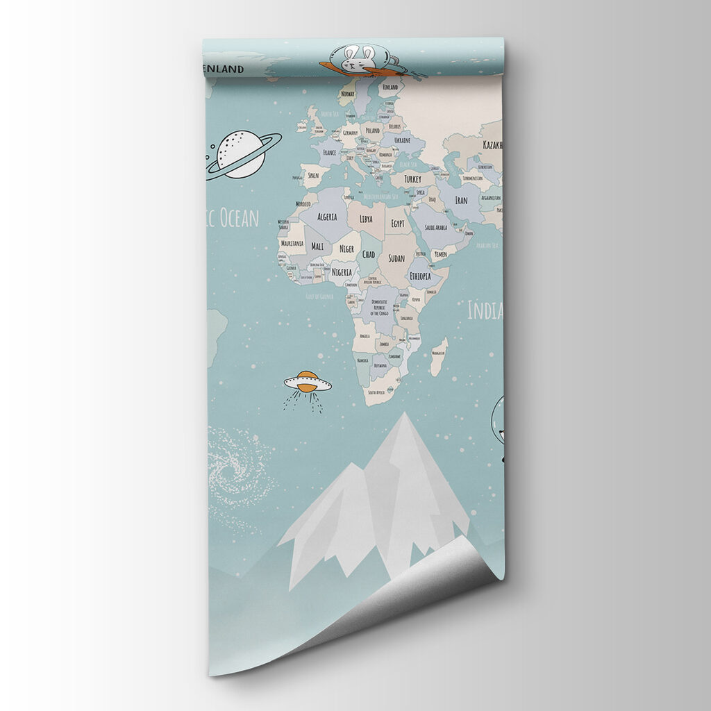 Mappa con astronauti — vista del prodotto