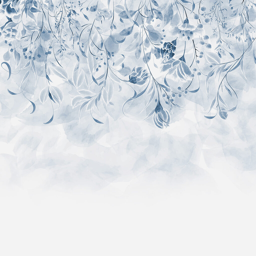 Fronde e fiori pendenti — design completo