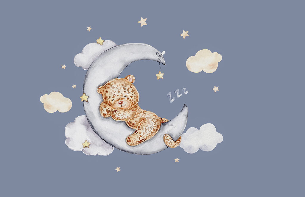 Leopardino sulla luna — design completo