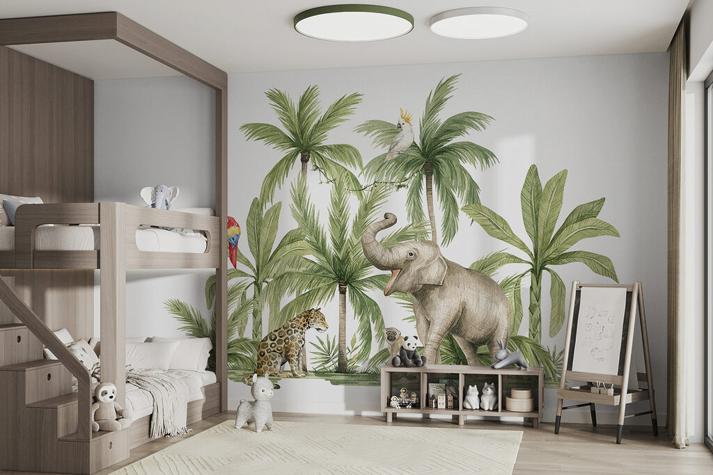 Elefante tra le palme — ambiente 1