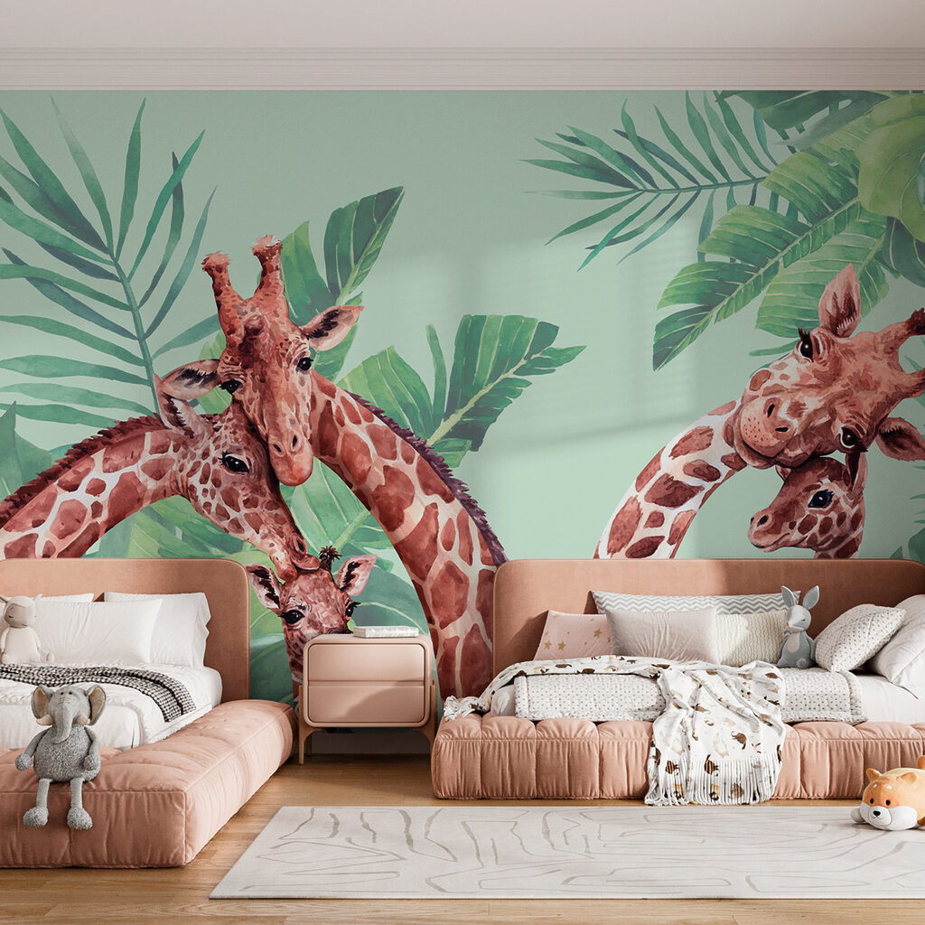 Giraffe tra le foglie — ambiente 2