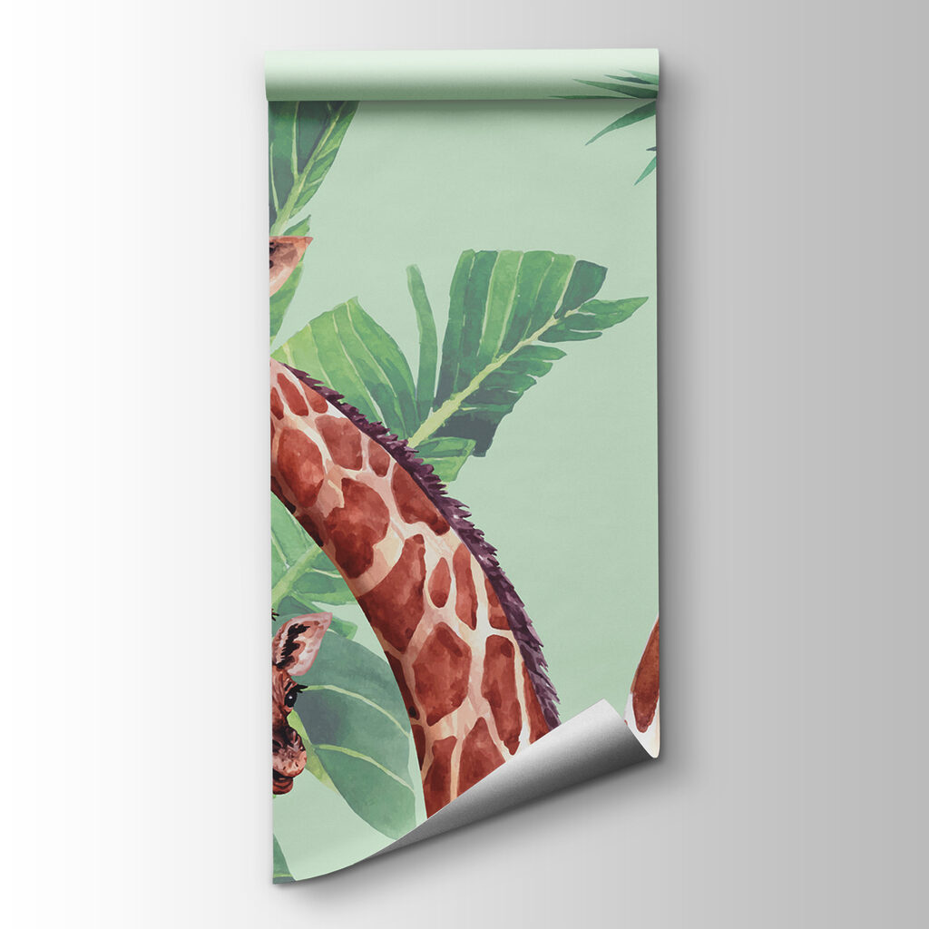Giraffe tra le foglie — vista del prodotto