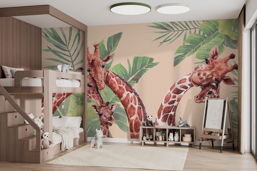 Giraffe tra le foglie — ambiente 1