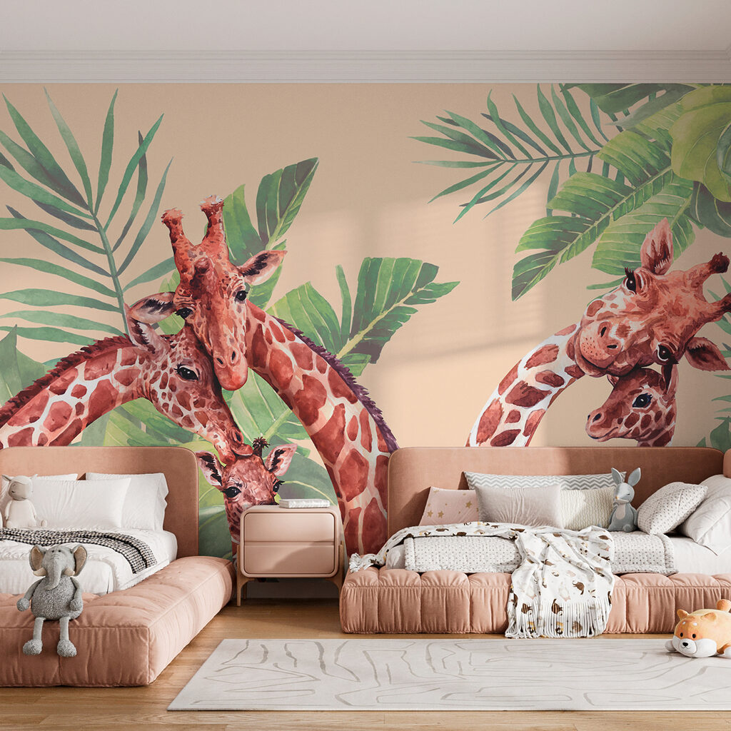 Giraffe tra le foglie — ambiente 2