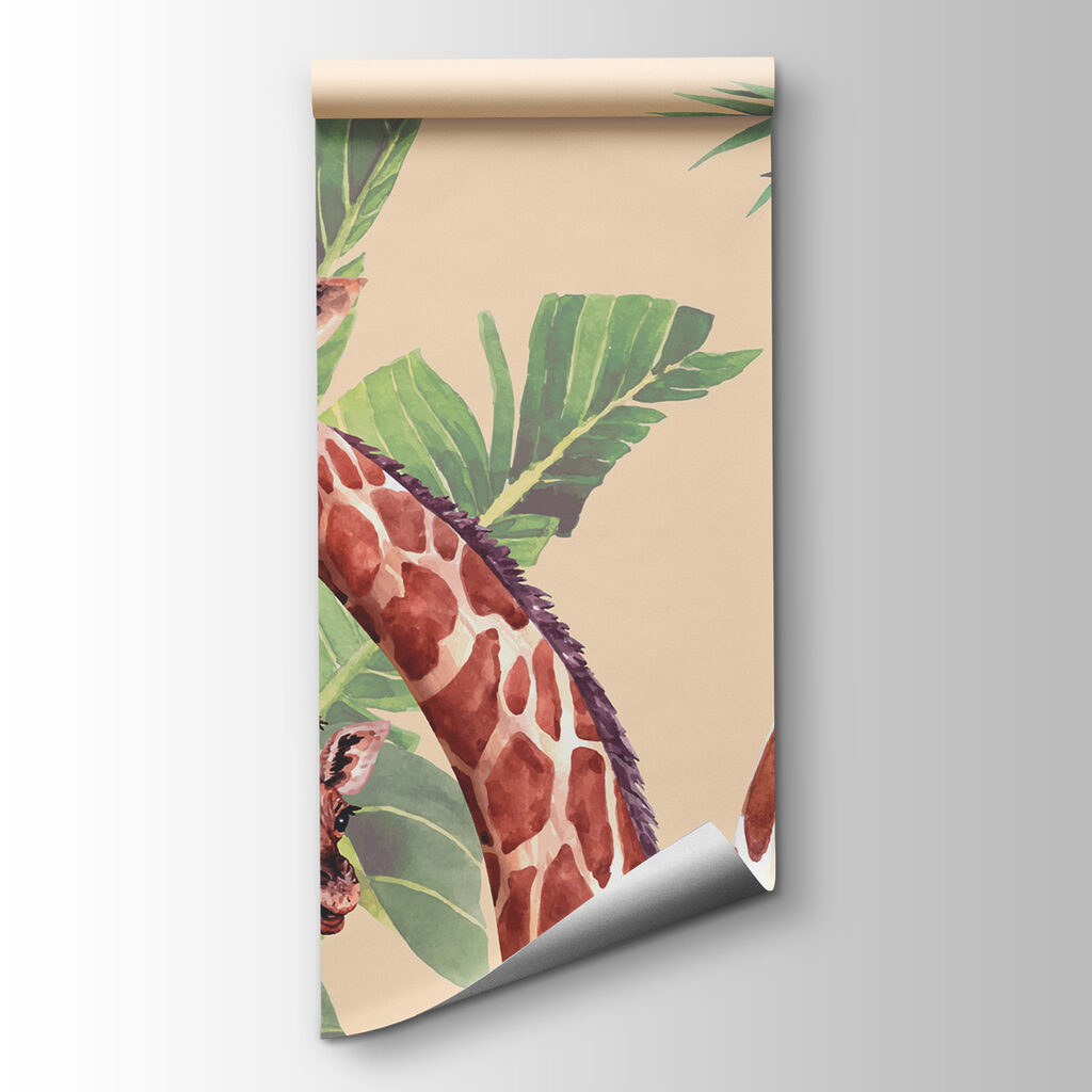 Giraffe tra le foglie — vista del prodotto