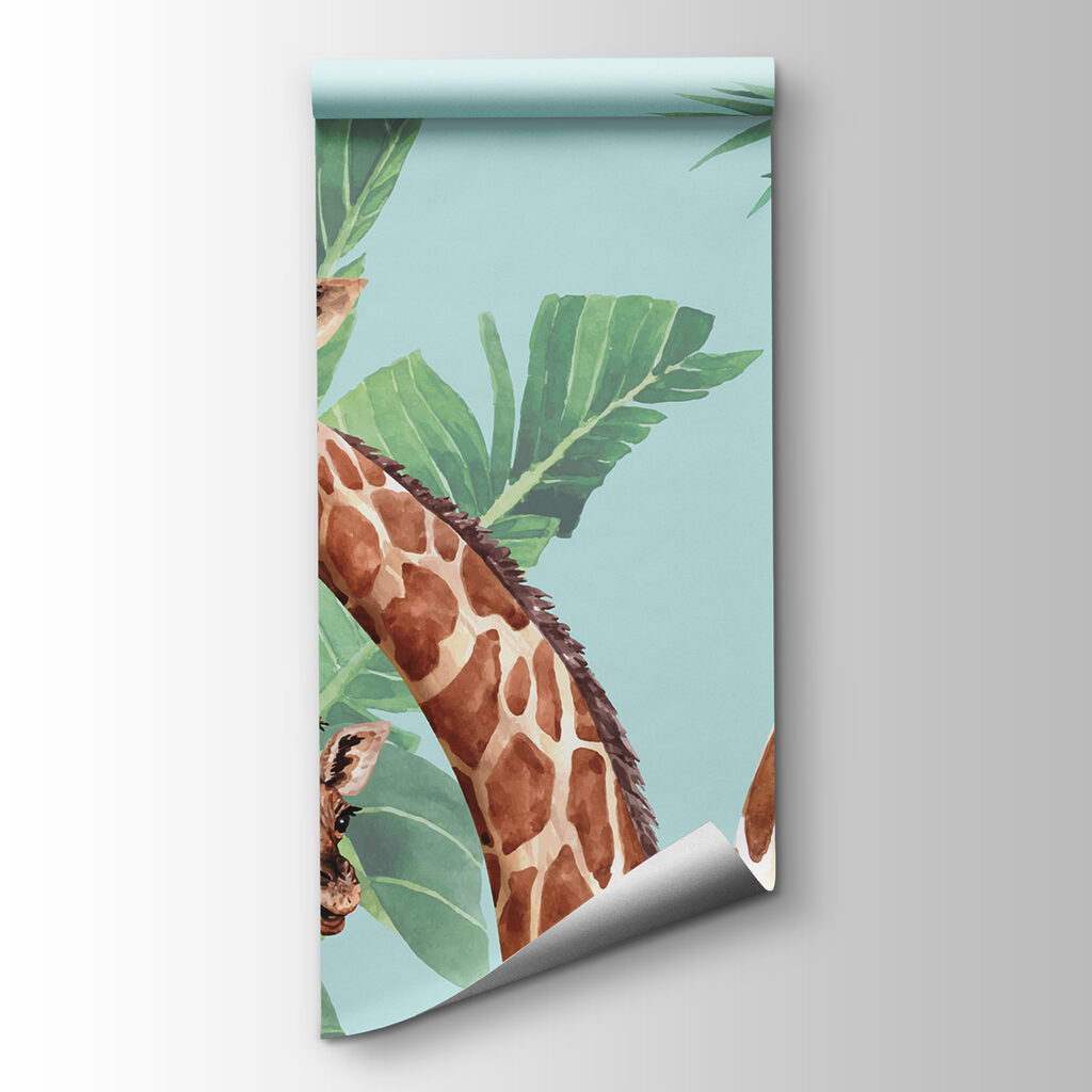 Giraffe tra le foglie — vista del prodotto