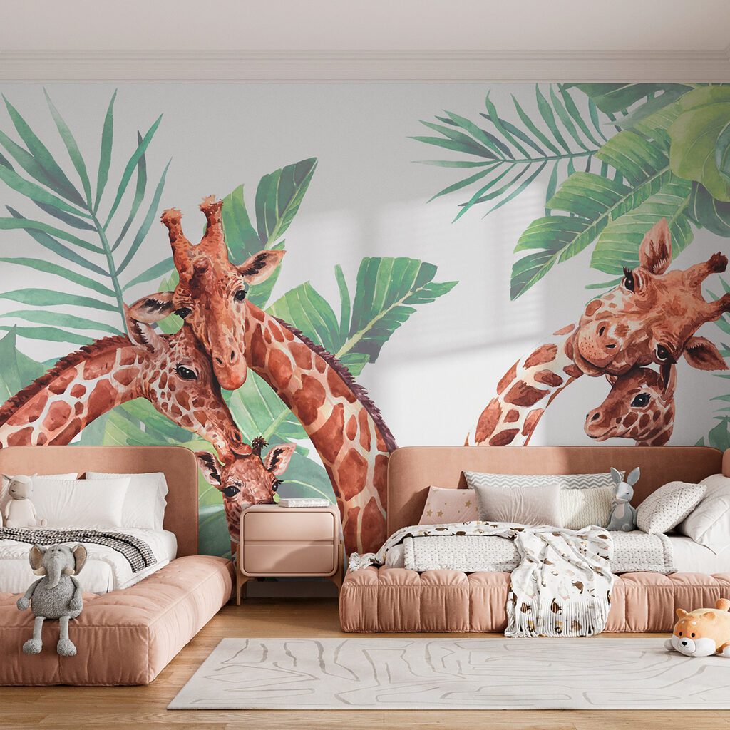 Giraffe tra le foglie — ambiente 2