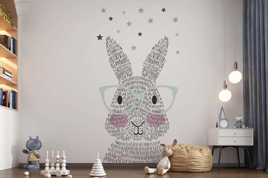 Coniglio con occhiali — ambiente 1